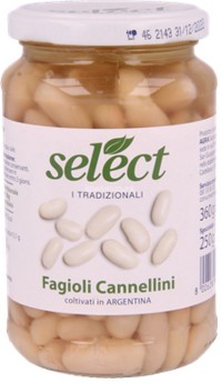 FAGIOLI SELECT CANNELLINI GR.360 VETRO