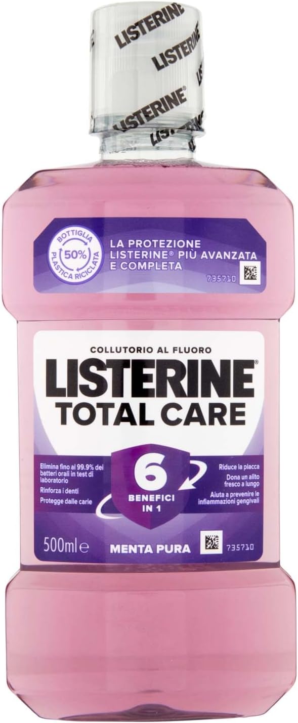 LISTERINE TOTAL CARE MENTA PURA 500 ML