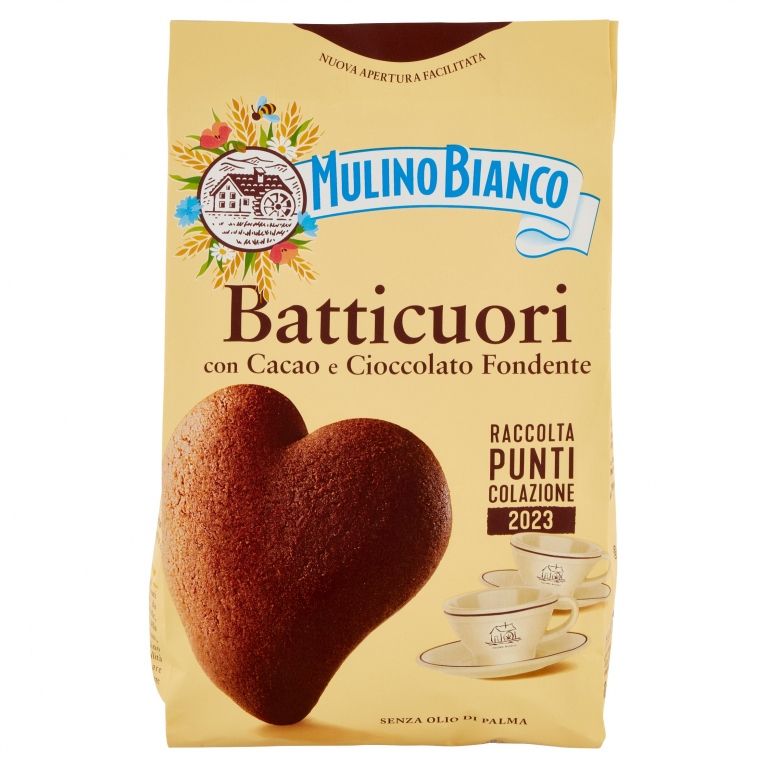 MULINO BIANCO BATTICUORI CON CACAO E CIOCCOLATO 350G
