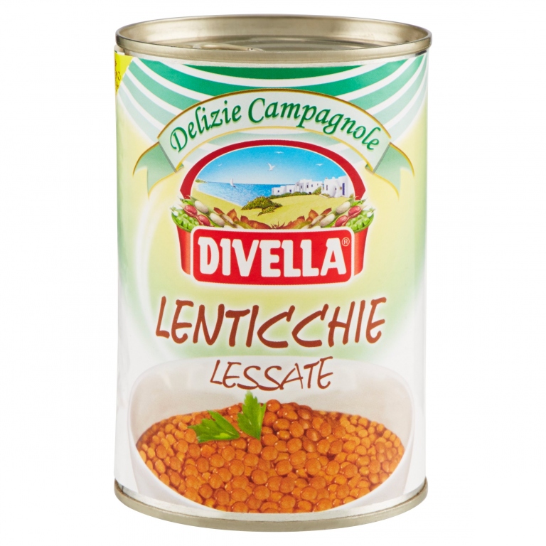 DIVELLA DELIZIE CAMPAGNOLE LENTICCHIE LESSATE 400 G