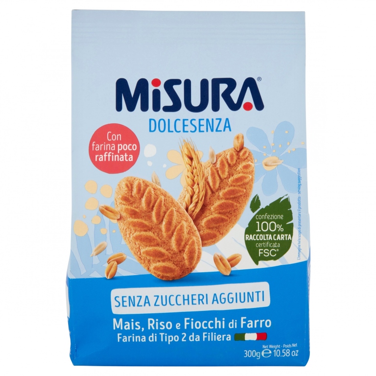 MISURA DOLCESENZA FROLLINI AI CEREALI 300 G