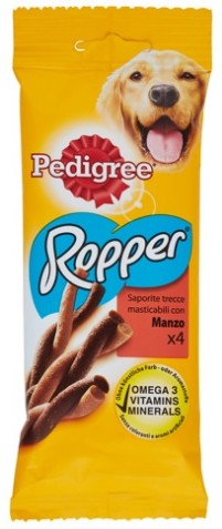 PEDIGREE RODEO ROPPER CON MANZO 70 G SNACK