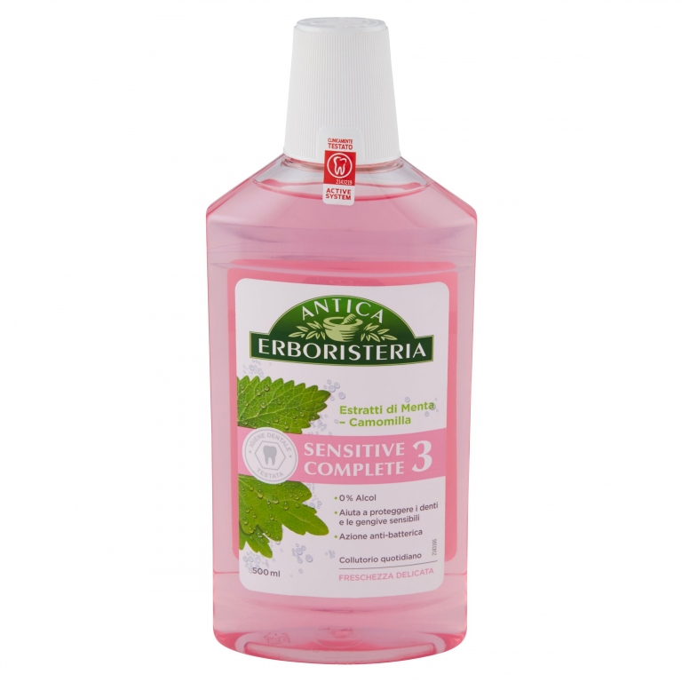 ANTICA ERBORISTERIA SENSITIVE COMPLETE 3 COLLUTORIO QUOTIDIANO 500 ML