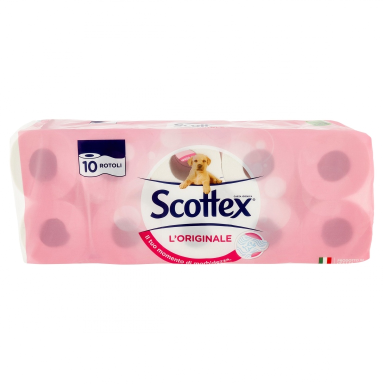 SCOTTEX L'ORIGINALE CARTA IGIENICA 10 ROTOLI