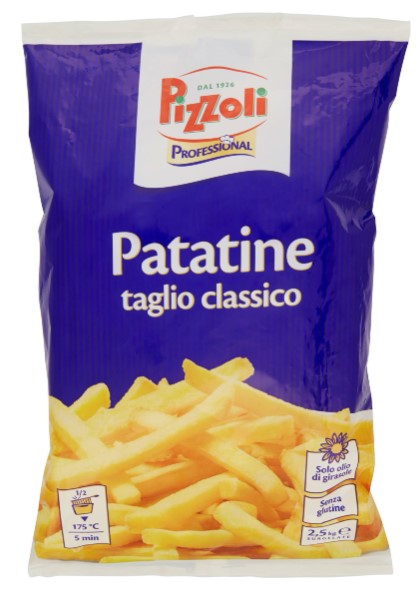 PIZZOLI PROFESSIONAL PATATINE TAGLIO CLASSICO SURGELATE 2,5 KG