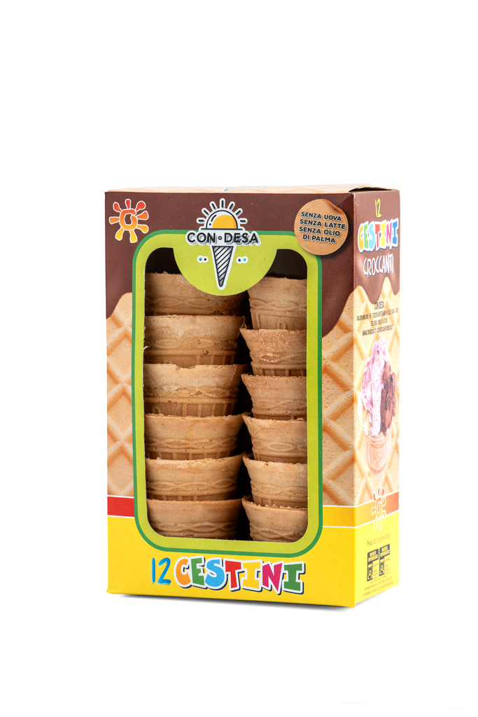 CONI GELATO CESTINO CON DESA X12PZ