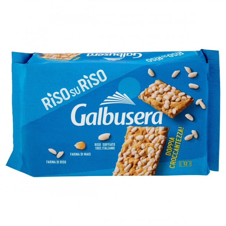 GALBUSERA RISOSURISO LEGGERI E CROCCANTI CON RISO SOFFIATO ITALIANO 10 X 38 G