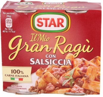 STAR IL MIO GRAN RAGU CON SALSICCIA 2 X 180 G