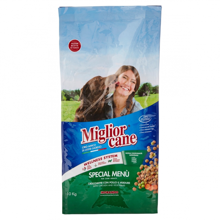 MIGLIORCANE SPECIAL MENU CROCCHETTE CON POLLO E VERDURE 10 KG