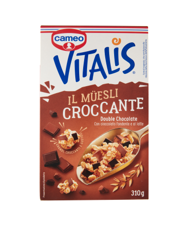 CAMEO VITALIS MUESLI CROCCANTE DOUBLE CHOCOLATE 15% 310 G