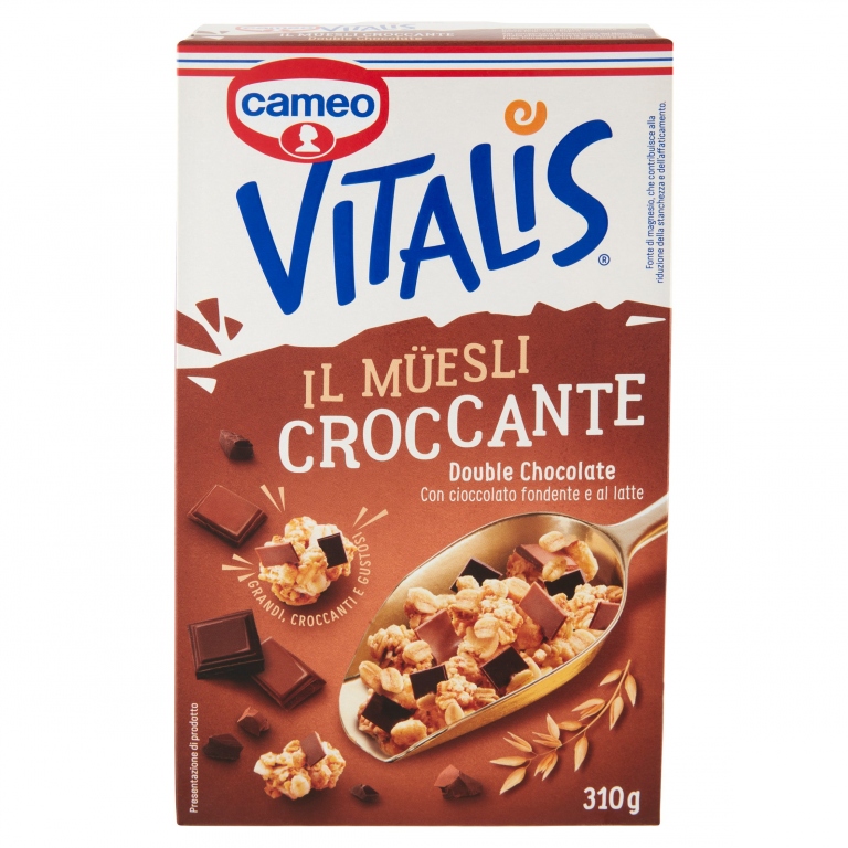 CAMEO VITALIS MUESLI CROCCANTE DOUBLE CHOCOLATE 15% 310 G