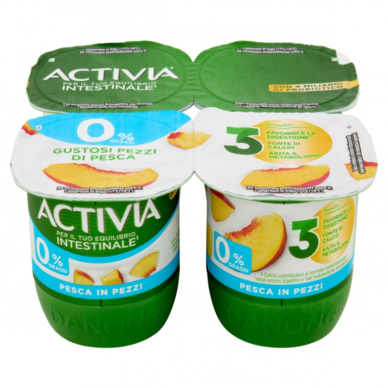ACTIVIA 0% GRASSI PESCA IN PEZZI 4 X 125 G