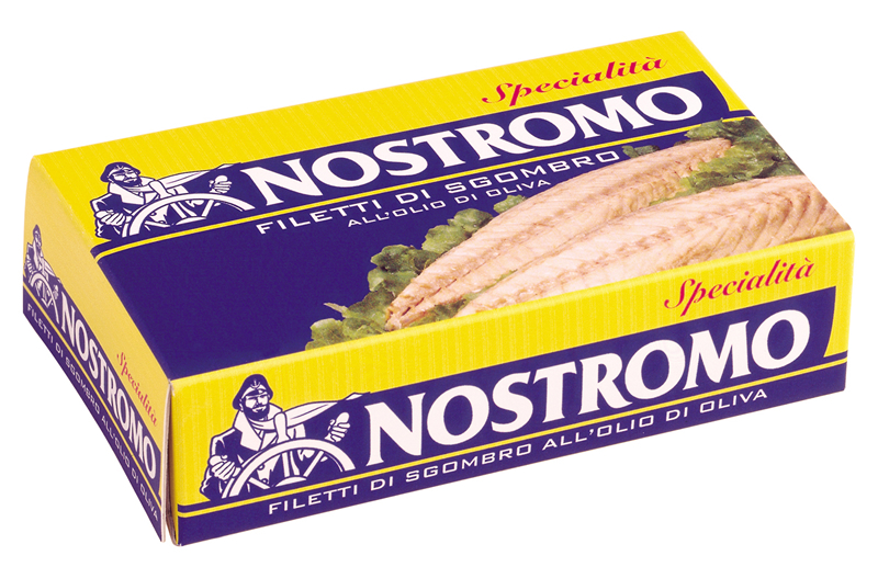 NOSTROMO FILETTI DI SGOMBRO ALL'OLIO DI OLIVA (32%) 120 G