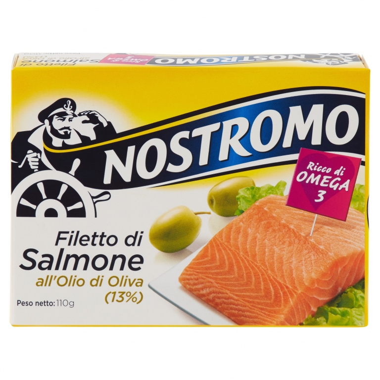 NOSTROMO FILETTO DI SALMONE ALL'OLIO DI OLIVA (13%) 110 G
