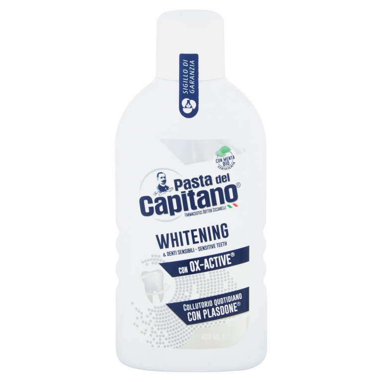 PASTA DEL CAPITANO COLLUTORIO WHITENING & DENTI SENSIBILI 400 ML