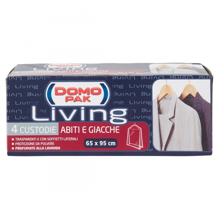 DOMOPAK LIVING CUSTODIE ABITI E GIACCHE 65X95 CM 4 PZ