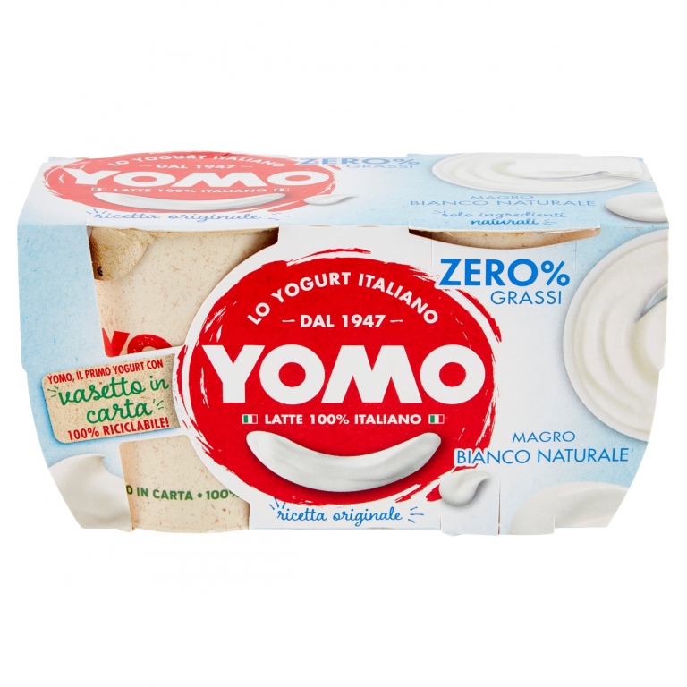YOMO YOGURT MAGRO BIANCO NATURALE 2 X 125 G