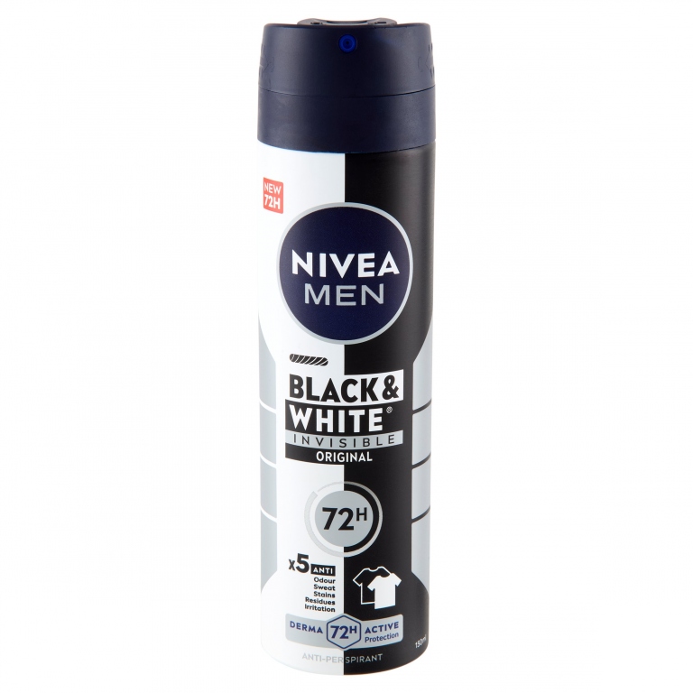 NIVEA MEN ANTI-PERSPIRANT BLACK&WHITE INVISIBLE ORIGINAL 150 ML