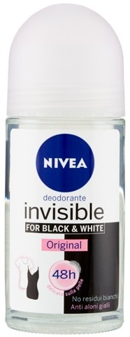 NIVEA BLACK & WHITE INVISIBLE ORIGINAL ANTI-PERSPIRANT 50 ML