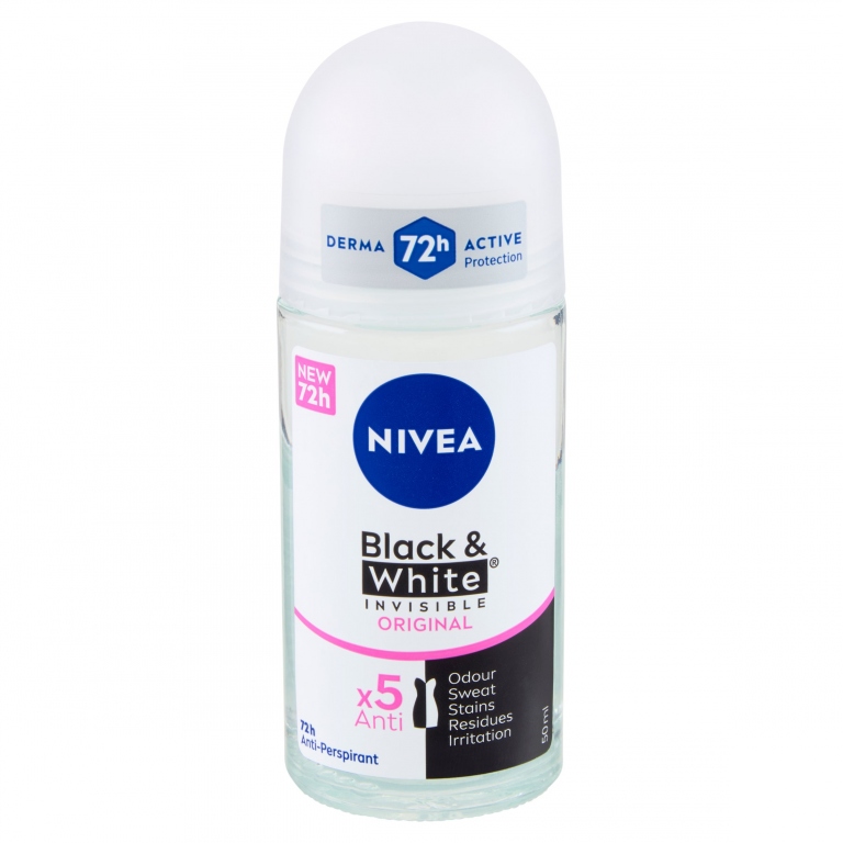 NIVEA BLACK & WHITE INVISIBLE ORIGINAL ANTI-PERSPIRANT 50 ML