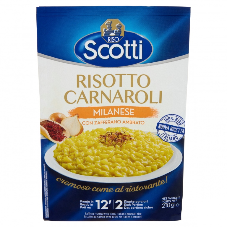 RISO SCOTTI BUONA IDEA RISOTTO MILANESE CON ZAFFERANO AMBRATO 210 G