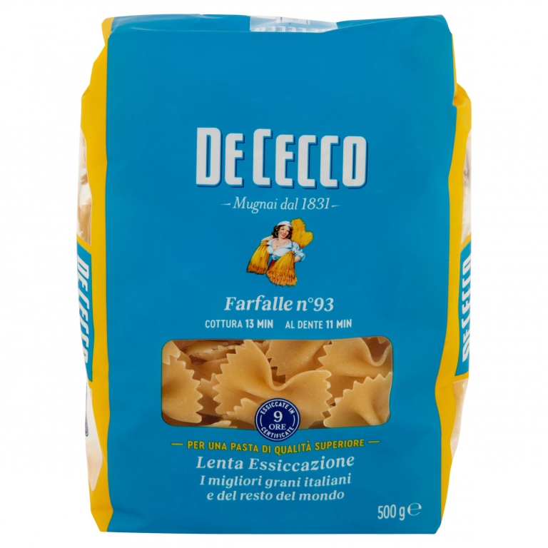 PASTA DE CECCO FARFALLE N.93 GR500                