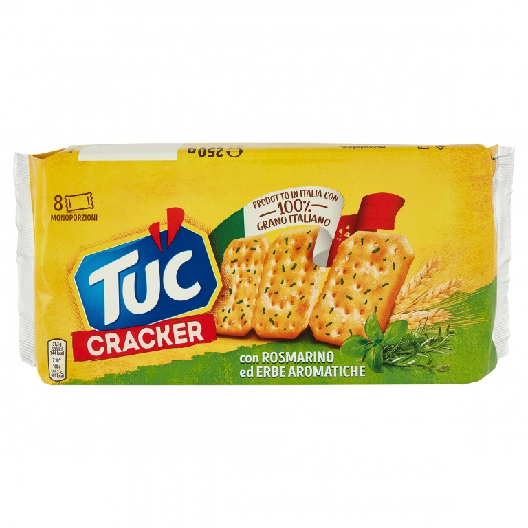 TUC CRACKER CON ROSMARINO ED ERBE AROMATICHE 250 G