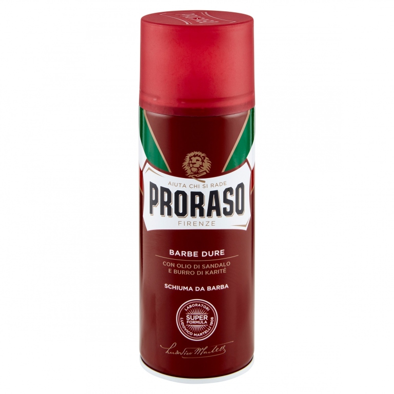 PRORASO SCHIUMA DA BARBA EMOLLIENTE E NUTRIENTE BARBE DURE 300 ML