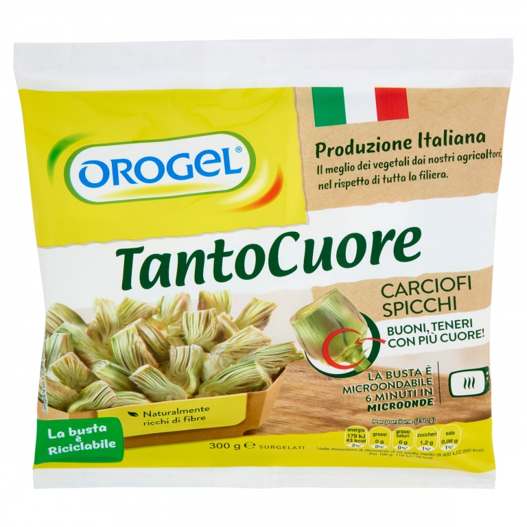 OROGEL TANTOCUORE CARCIOFI IN SPICCHI SURGELATI 300 G