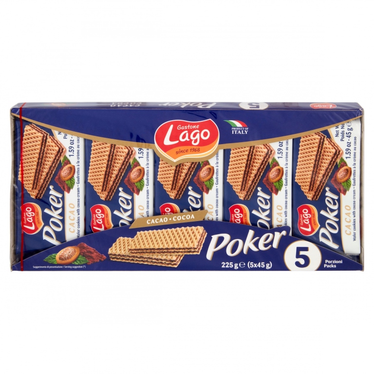 WAFER LAGO POKER GR45X5(GR.225)CACAO