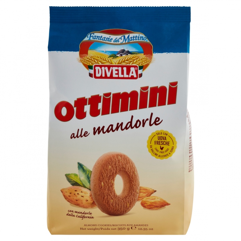DIVELLA FANTASIE DEL MATTINO OTTIMINI BISCOTTI ALLE MANDORLE 350 G