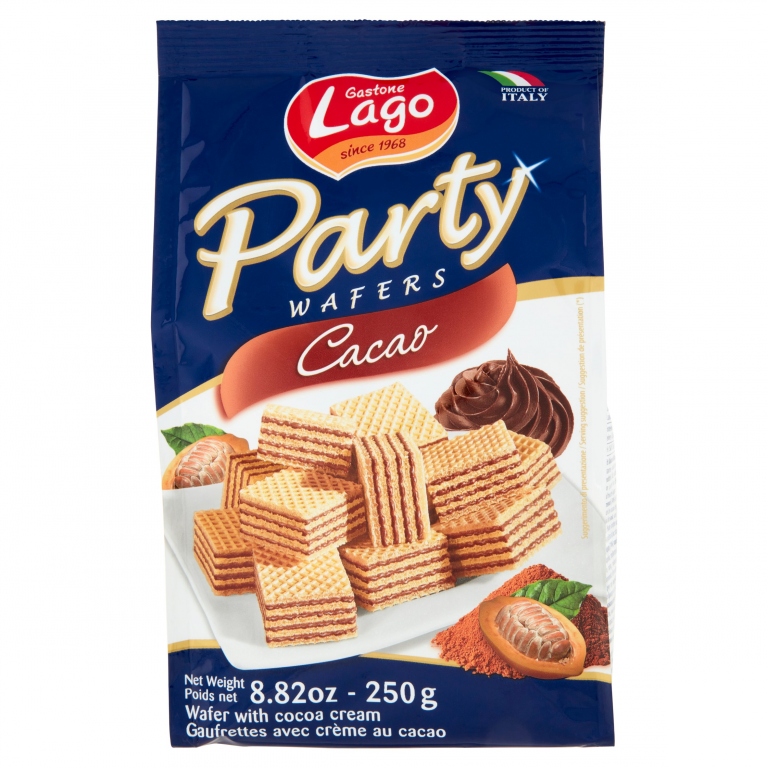 WAFER LAGO PARTY CACAO GR.250