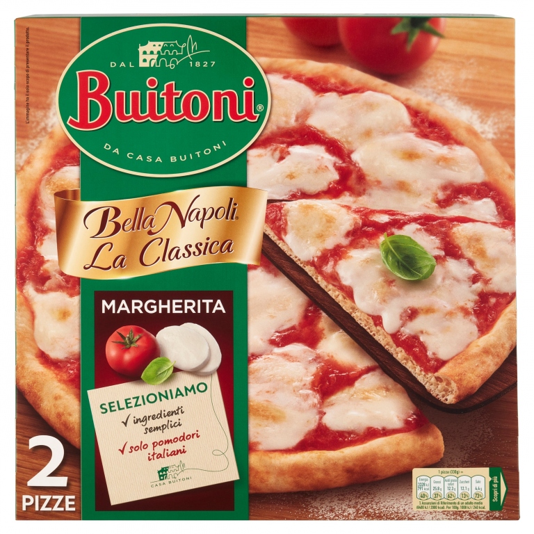 2 PIZZA BUITONI BELLA NAPOLI MARGHERITA G650