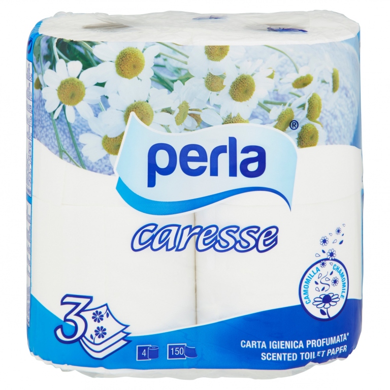 PERLA CARESSE CAMOMILLA CARTA IGIENICA PROFUMATA* 4 PZ