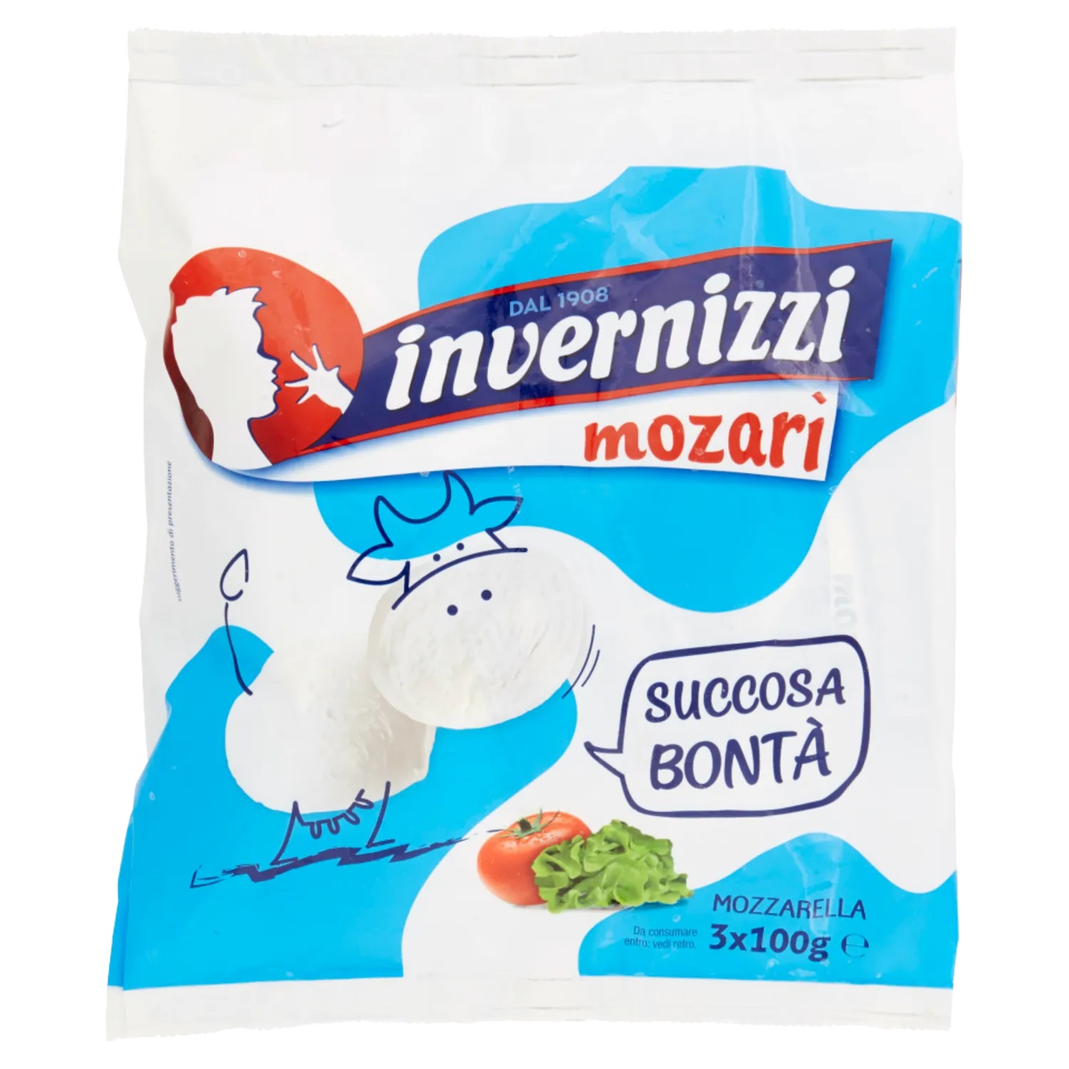 INVERNIZZI MOZARI MOZZARELLA 3 X 100 G