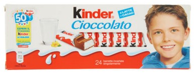 KINDER CIOCCOLATO 24 X 12,5 G