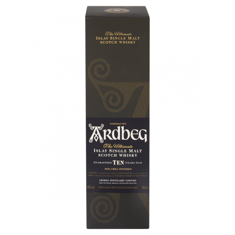 WHISKY ARDBEG 10 YEARS OLD 70 CL. ASTUCCIO