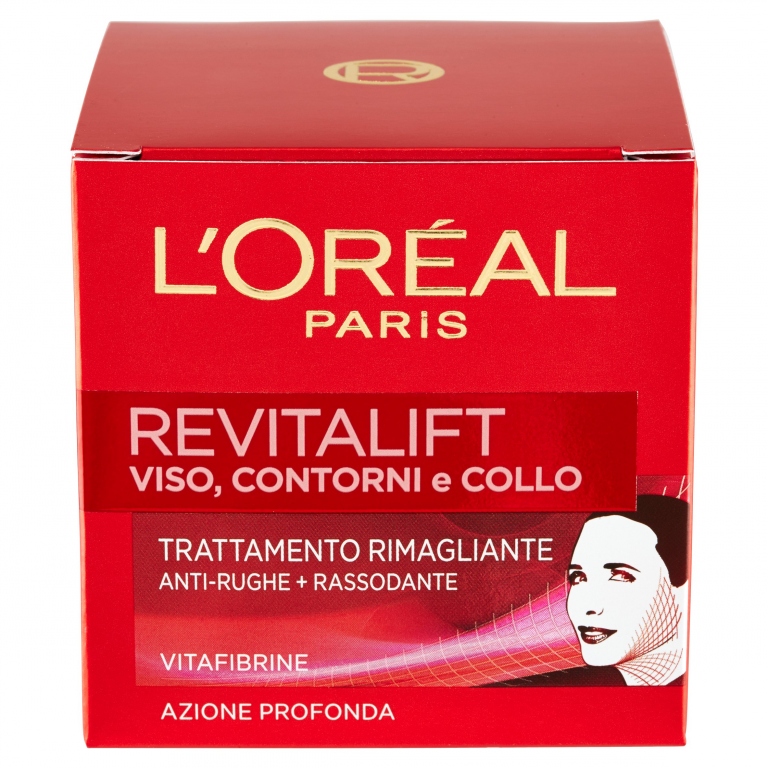 L'OREAL PARIS REVITALIFT VISO, CONTORNI E COLLO TRATTAMENTO RIMAGLIANTE ANTI-RUGHE+RASSODANTE 50 ML
