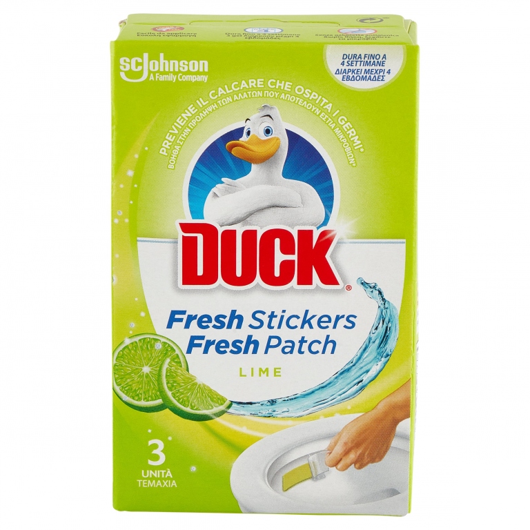 DUCK FRESH STICKERS LIME 3 X 9 G