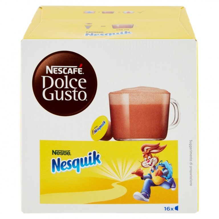 NESCAFE DOLCE GUSTO NESQUIK BEVANDA AL GUSTO DI CIOCCOLATO 16 CAPSULE (16 TAZZE)