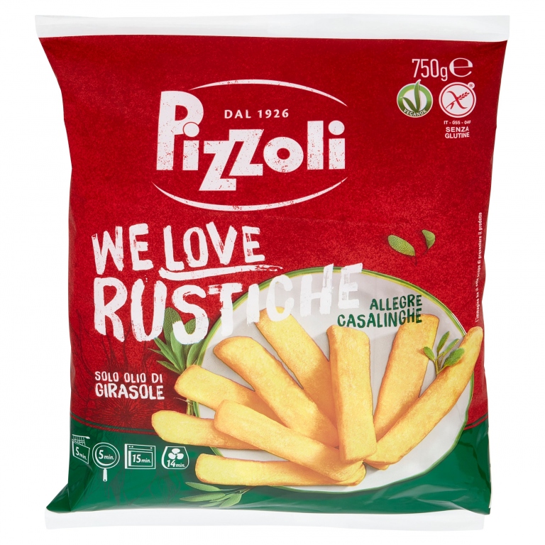PIZZOLI WE LOVE RUSTICHE 750 G