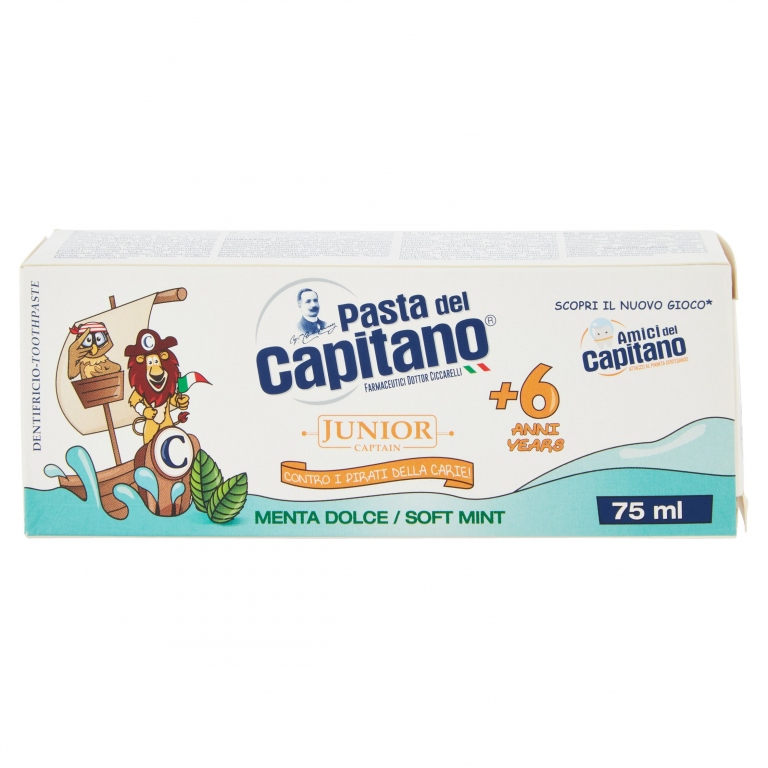 PASTA DEL CAPITANO JUNIOR CAPTAIN +6 ANNI MENTA DOLCE 75 ML