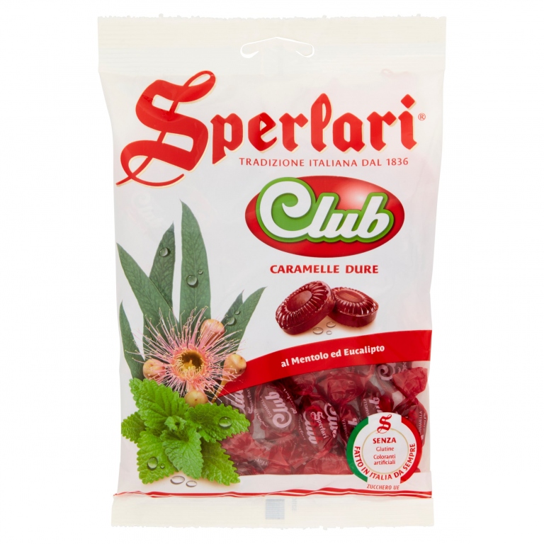 SPERLARI CLUB CARAMELLE DURE AL MENTOLO ED EUCALIPTO 200 G