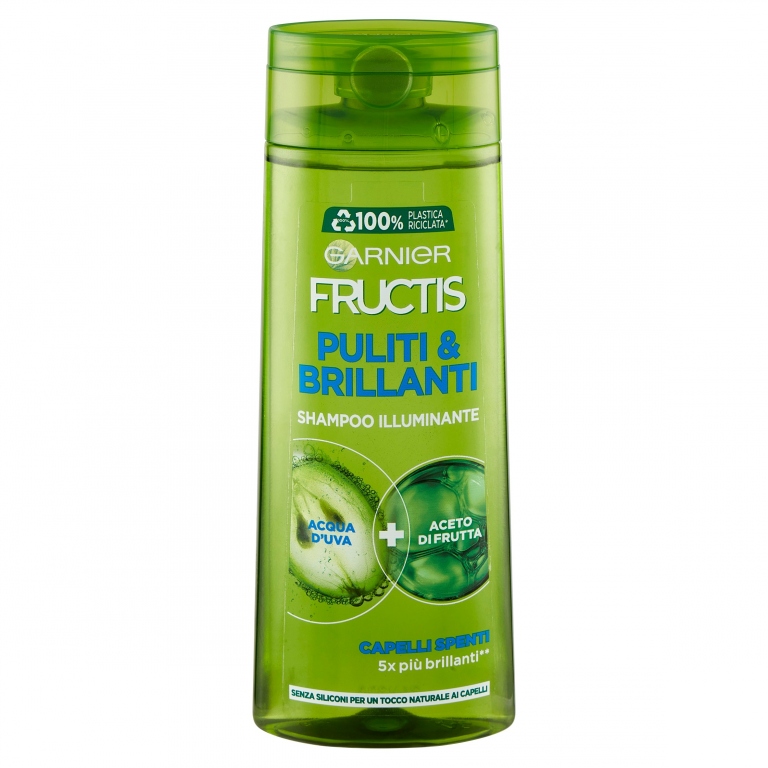 GARNIER FRUCTIS PULITI & BRILLANTI - SHAMPOO PER CAPELLI SPENTI - 250 ML
