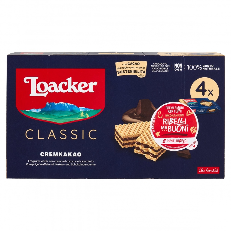 LOACKER CLASSIC CREMKAKAO 4 X 45 G