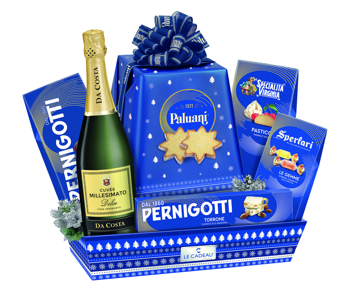 CONFEZ.LE CADEAU BLU COBALTO CESTO X8 PZ