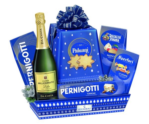 CONFEZ.CESTO LE CADEAU BLU COBALTO X7 PZ