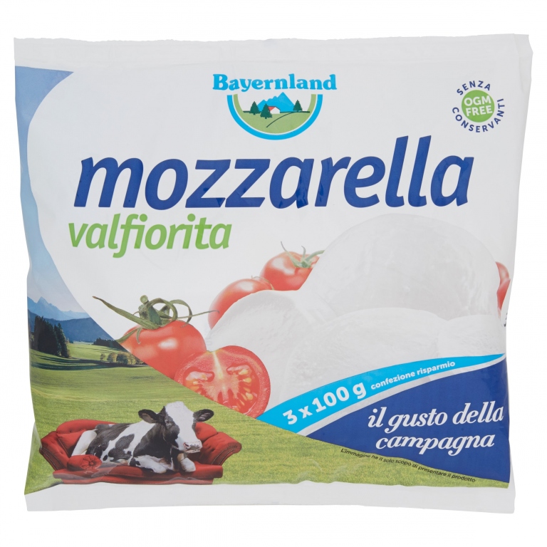 BAYERNLAND MOZZARELLA VALFIORITA 3 X 100 G