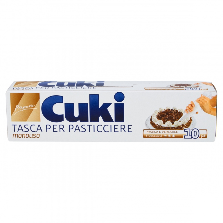 CUKI PREPARA TASCA PER PASTICCIERE (10 TASCHE + 3 BECCUCCI)