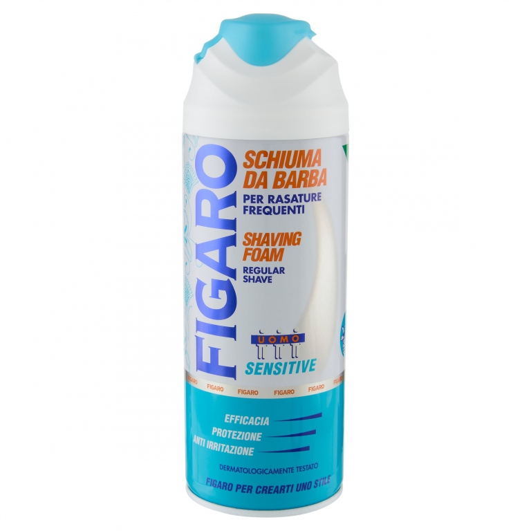 FIGARO UOMO SCHIUMA DA BARBA SENSITIVE 400 ML